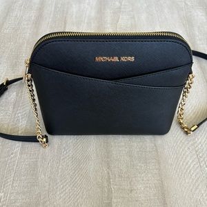 Michael Kors Black Crossbody Gold Hardware